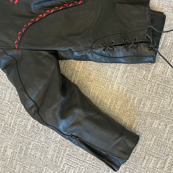 Boutique of Leathers Canada Motorcycle Suit size Small Jacket Size Medium Pants - Picture 8 of 16